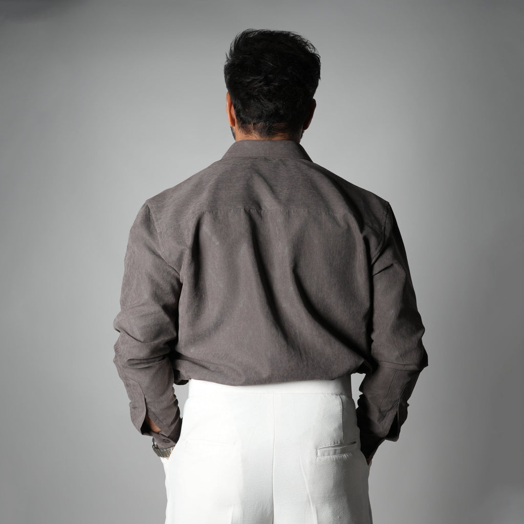 OAK BROWN SUEDE LASER LUXE SHIRT - Hophead