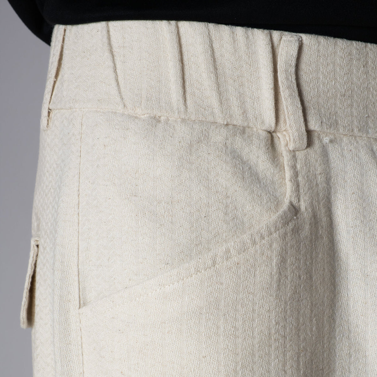 Oat Herringbone Linen Sweatpant - Hophead
