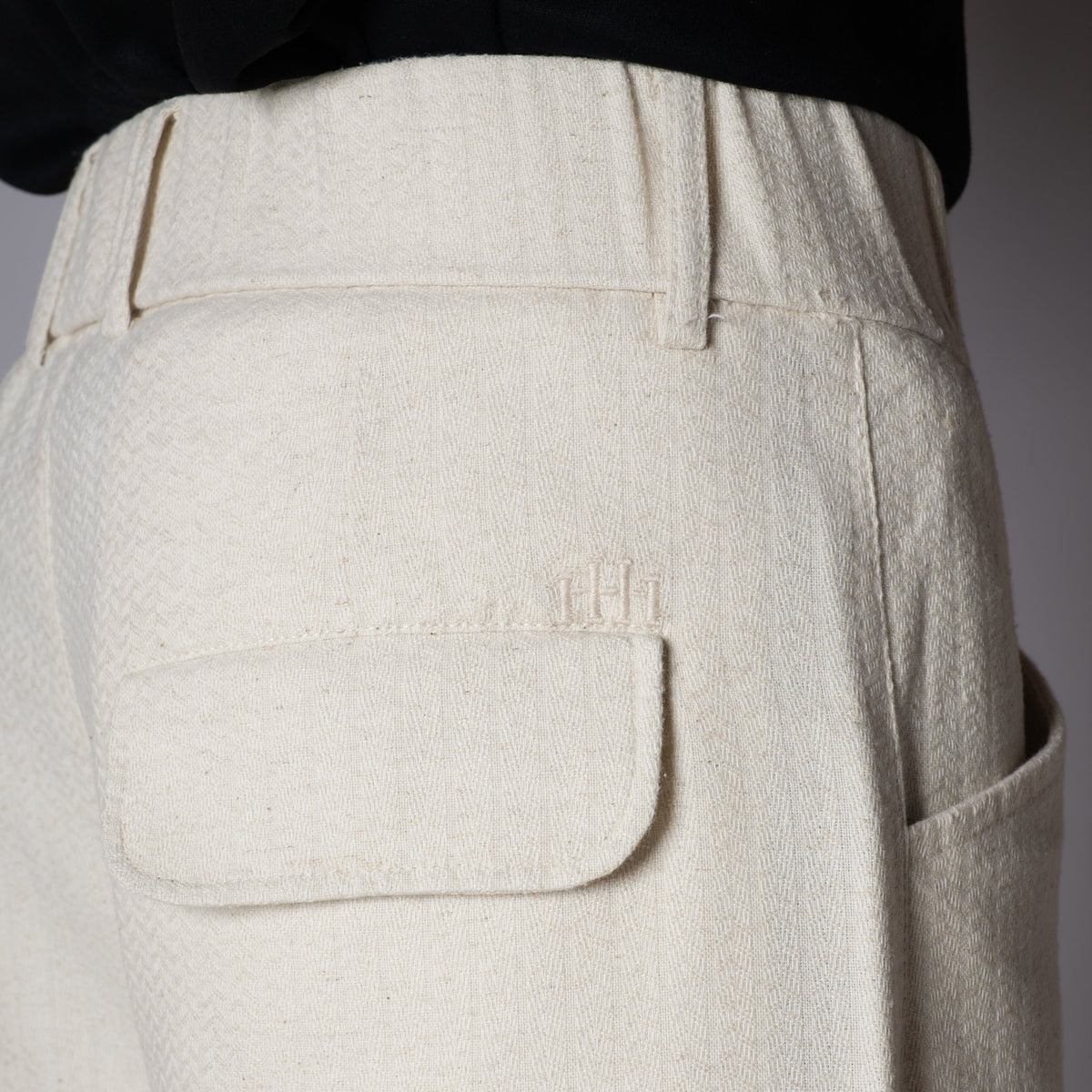 Oat Herringbone Linen Sweatpant - Hophead
