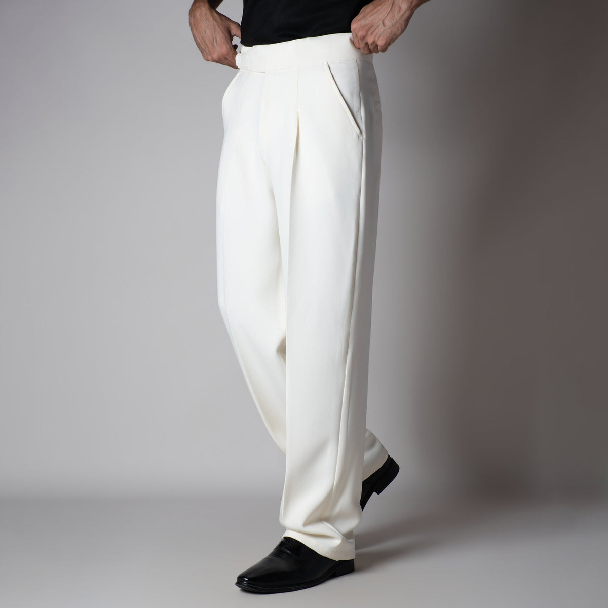 OFF- WHITE D-RING ITALIAN STYLE TROUSER - Hophead