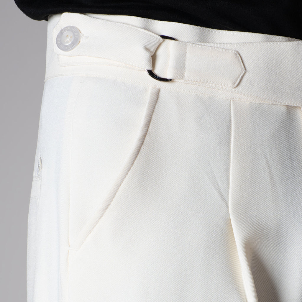 OFF- WHITE D-RING ITALIAN STYLE TROUSER - Hophead