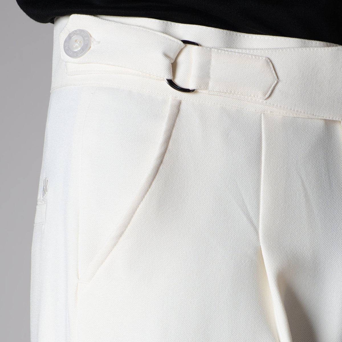 OFF- WHITE D-RING ITALIAN STYLE TROUSER - Hophead