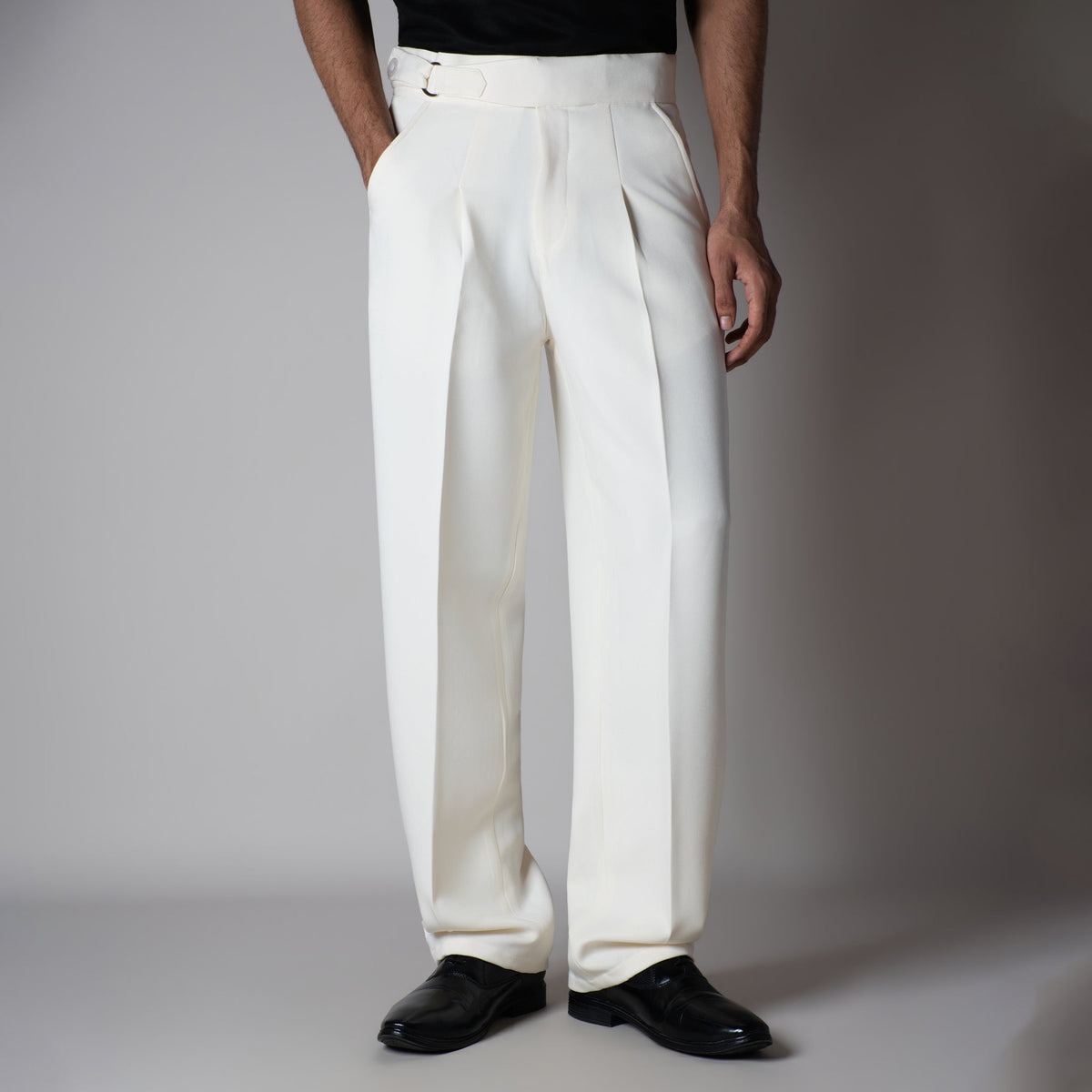 OFF- WHITE D-RING ITALIAN STYLE TROUSER - Hophead