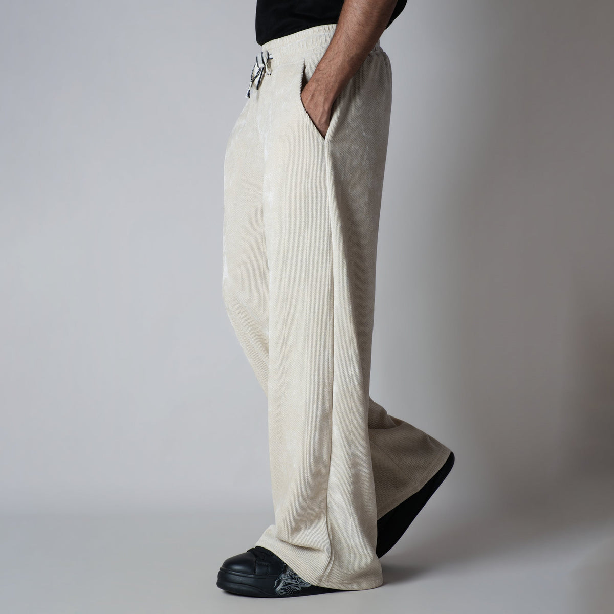 OFF-WHITE STONE KNITDRIP SWEATPANTS - Hophead