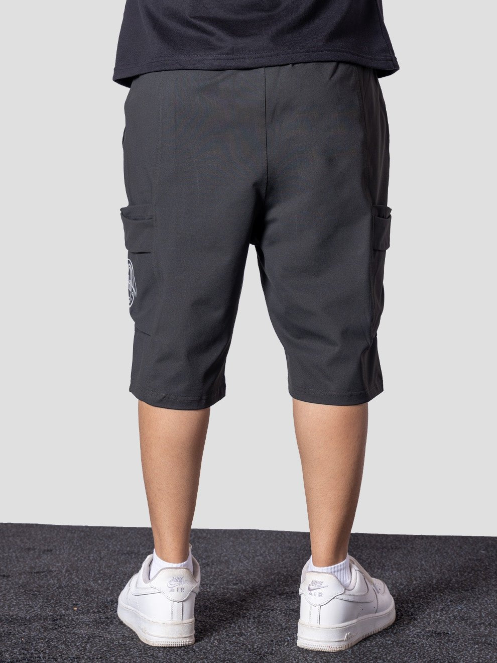 OLIVE GREEN CARPENTER POCKET OVERSIZED SHORTS - Hophead