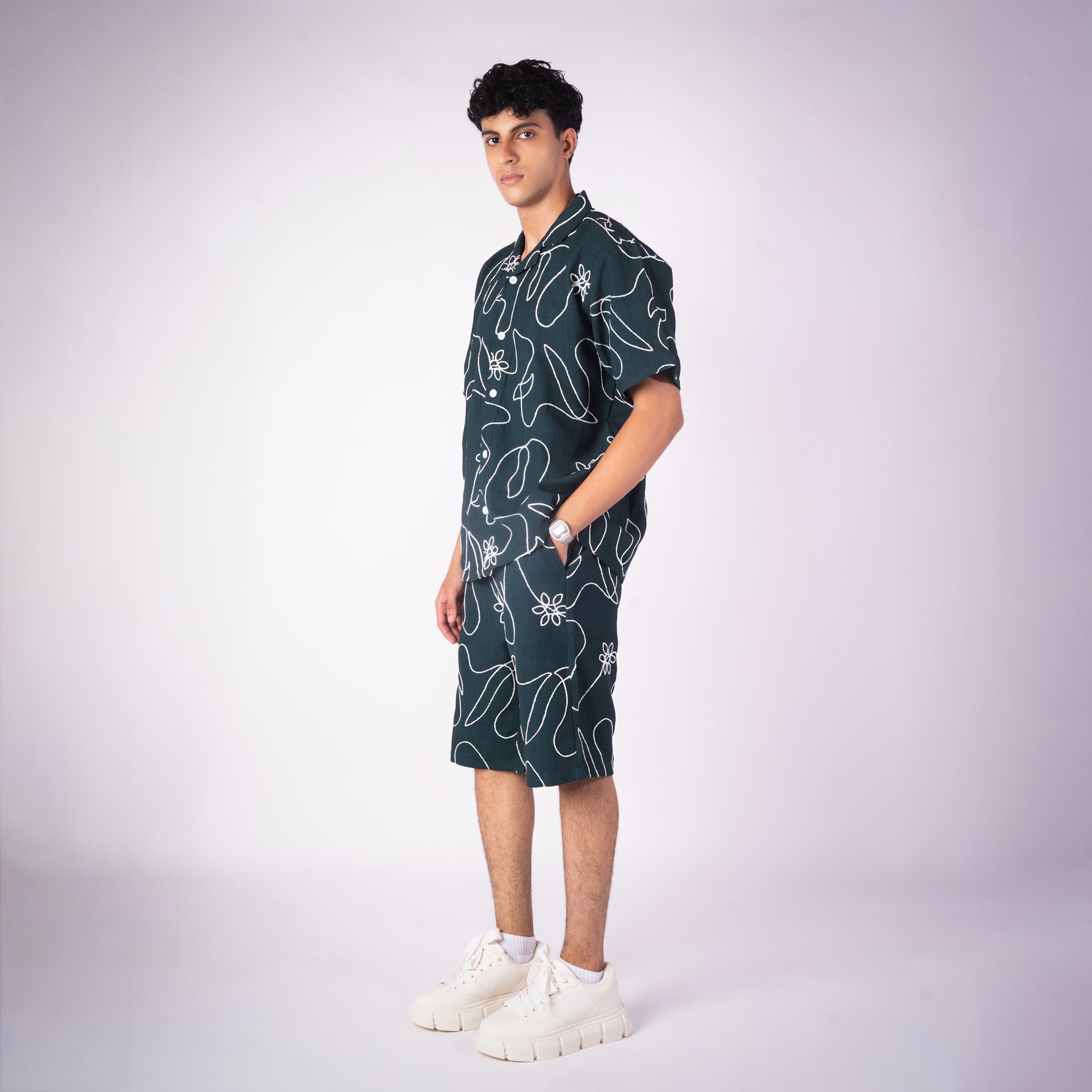 OLIVE GREEN EMBROIDERED CO - ORD SET - Hophead