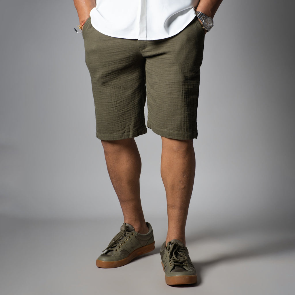 OLIVE GREEN URBAN EASE SHORTS - Hophead