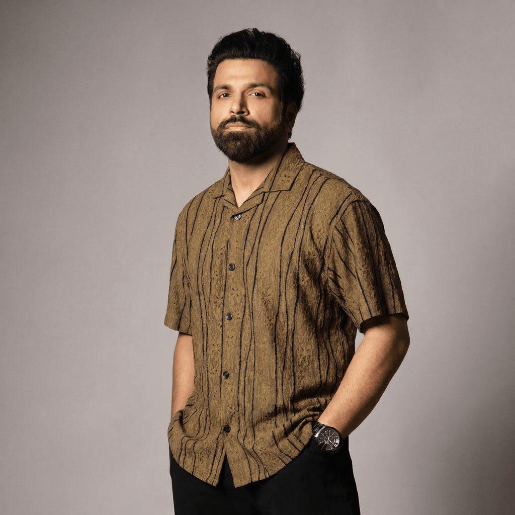 OLIVE MESH LINE SHIRT - Hophead