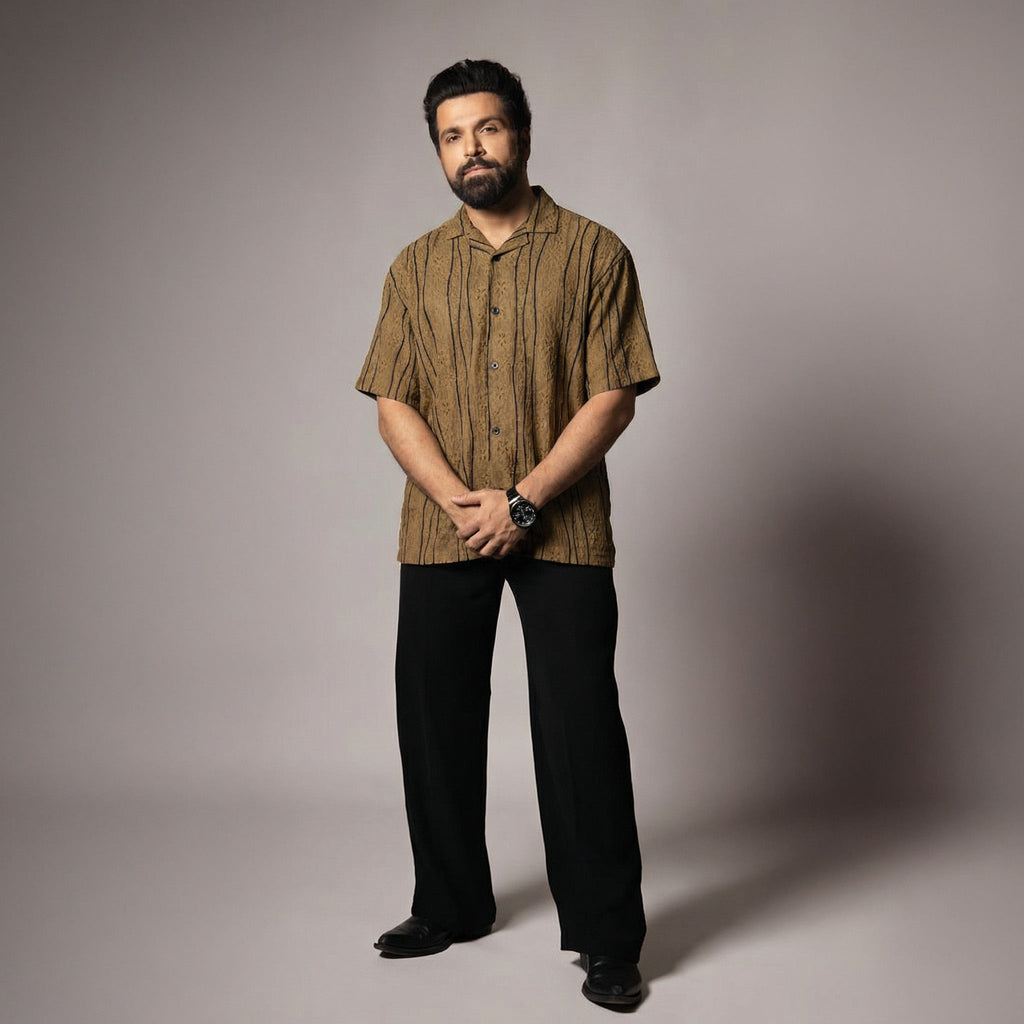 OLIVE MESH LINE SHIRT - Hophead