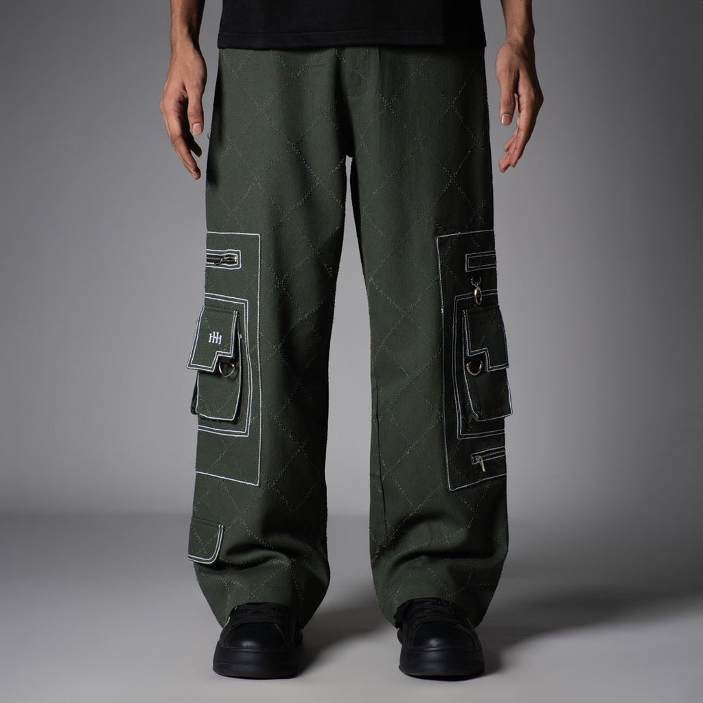 OLIVE POCKET DENIM CARGO - RDX - Hophead