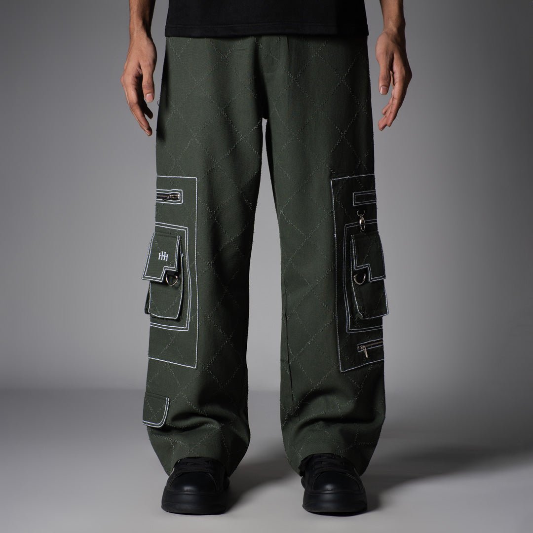 OLIVE POCKET DENIM CARGO - RDX - Hophead