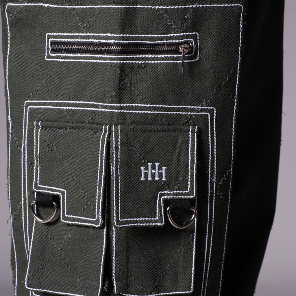 OLIVE POCKET DENIM CARGO - RDX - Hophead