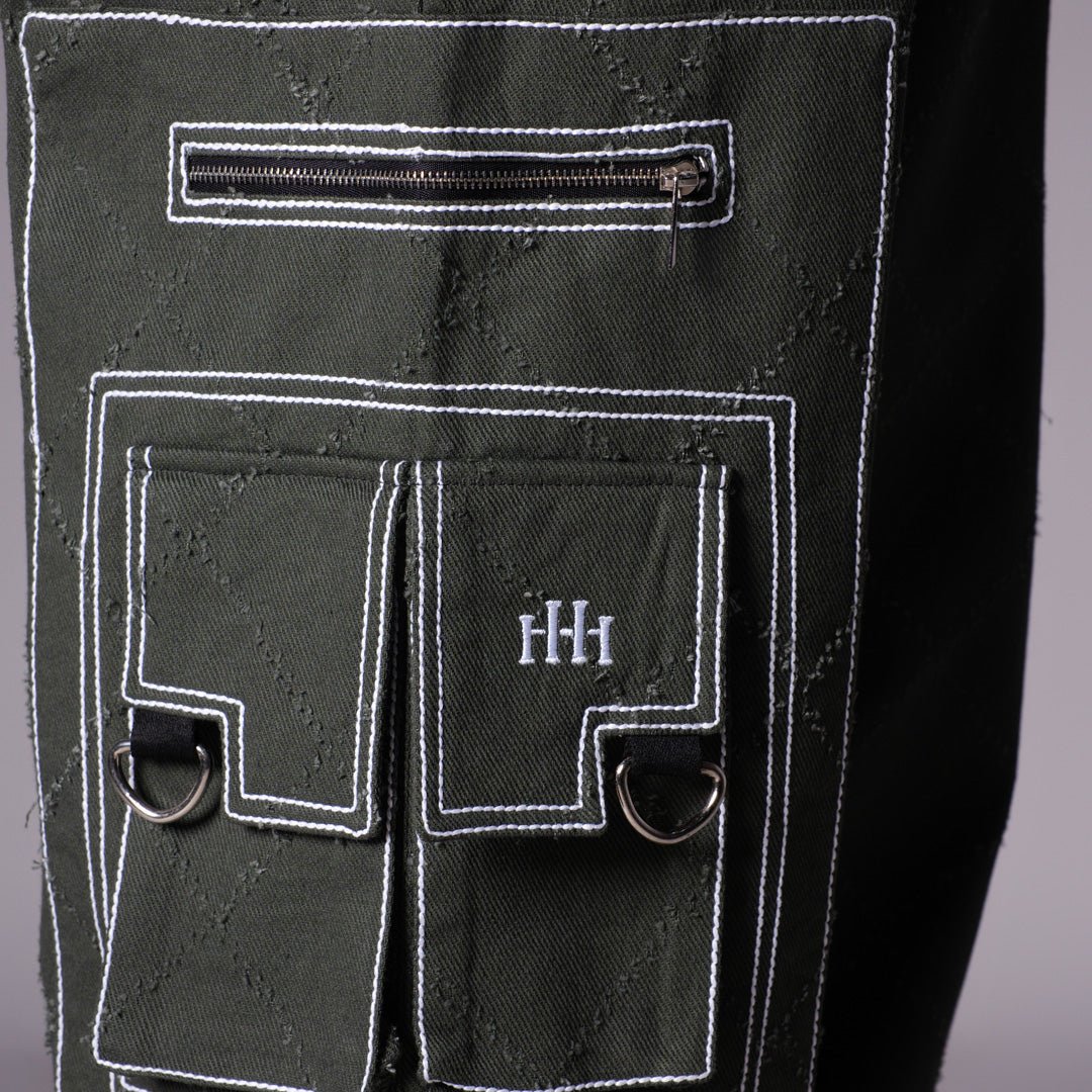 OLIVE POCKET DENIM CARGO - RDX - Hophead