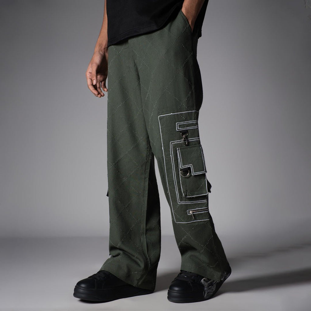 OLIVE POCKET DENIM CARGO - RDX - Hophead