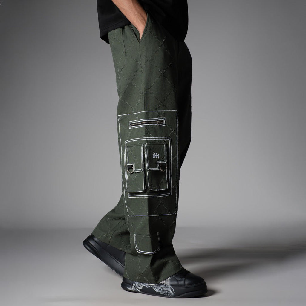 OLIVE POCKET DENIM CARGO - RDX - Hophead