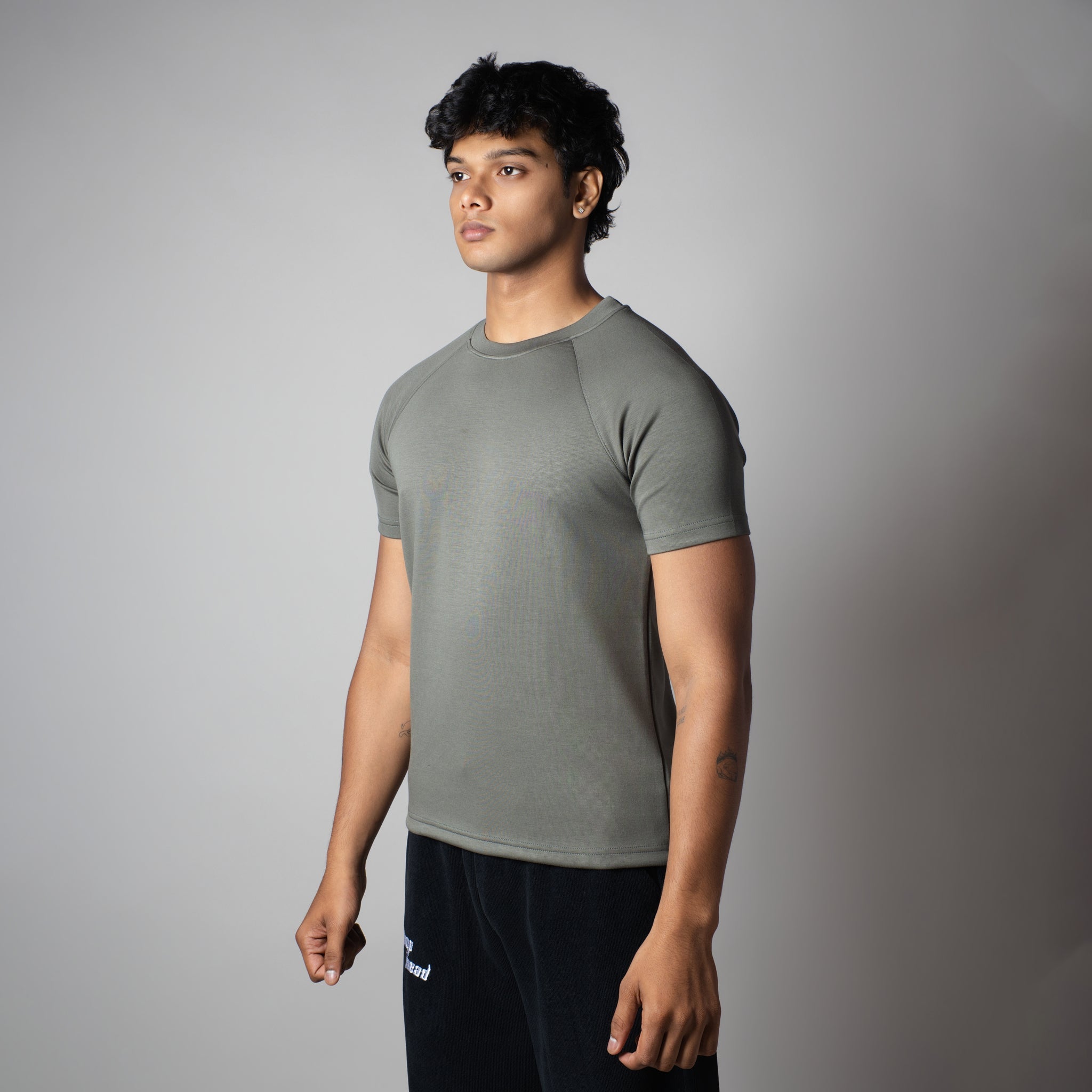 OLIVE SIGNATURE RAGLAN T-SHIRT - Hophead