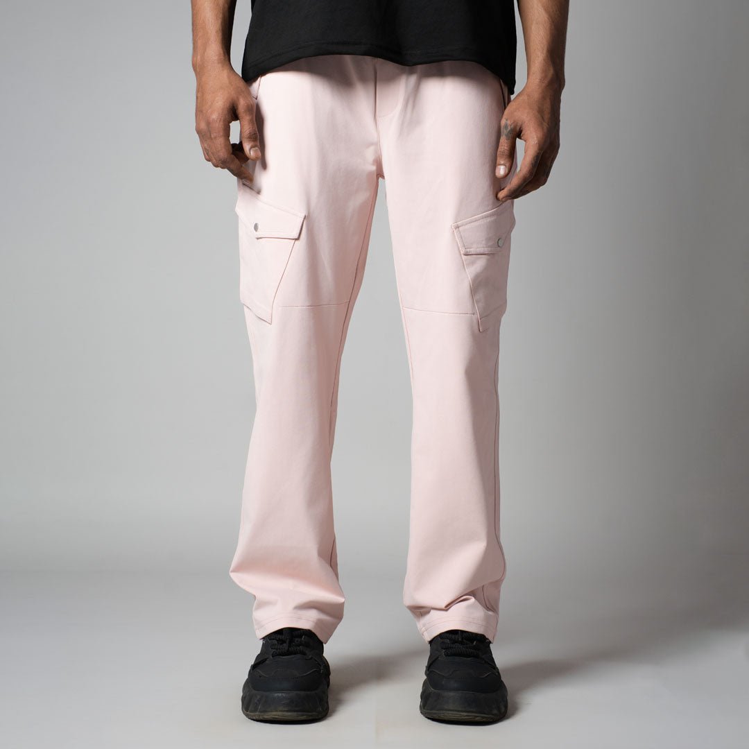 PINK SIDE POCKET CARGO SWEATPANTS - Hophead
