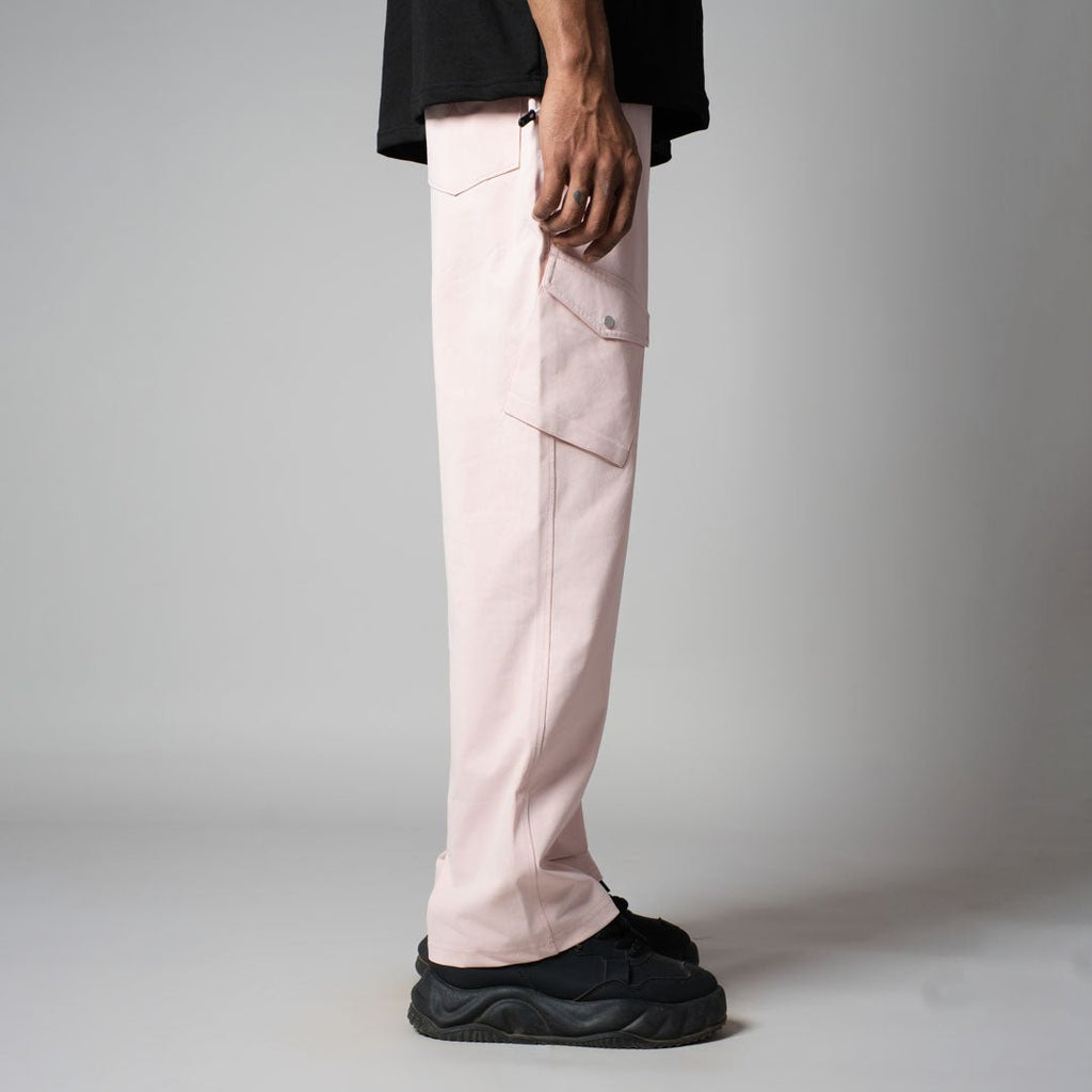PINK SIDE POCKET CARGO SWEATPANTS - Hophead