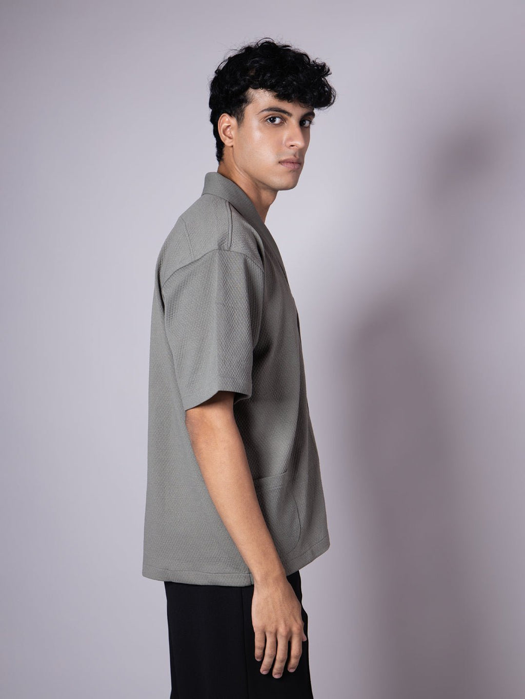 PISTACHIO BLAZER COLLARED SHIRT - Hophead