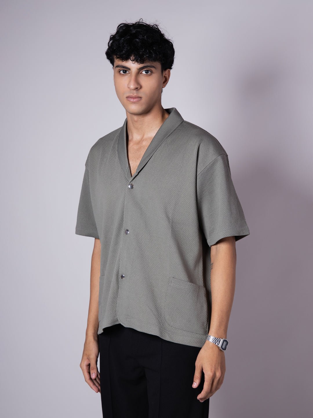 PISTACHIO BLAZER COLLARED SHIRT - Hophead