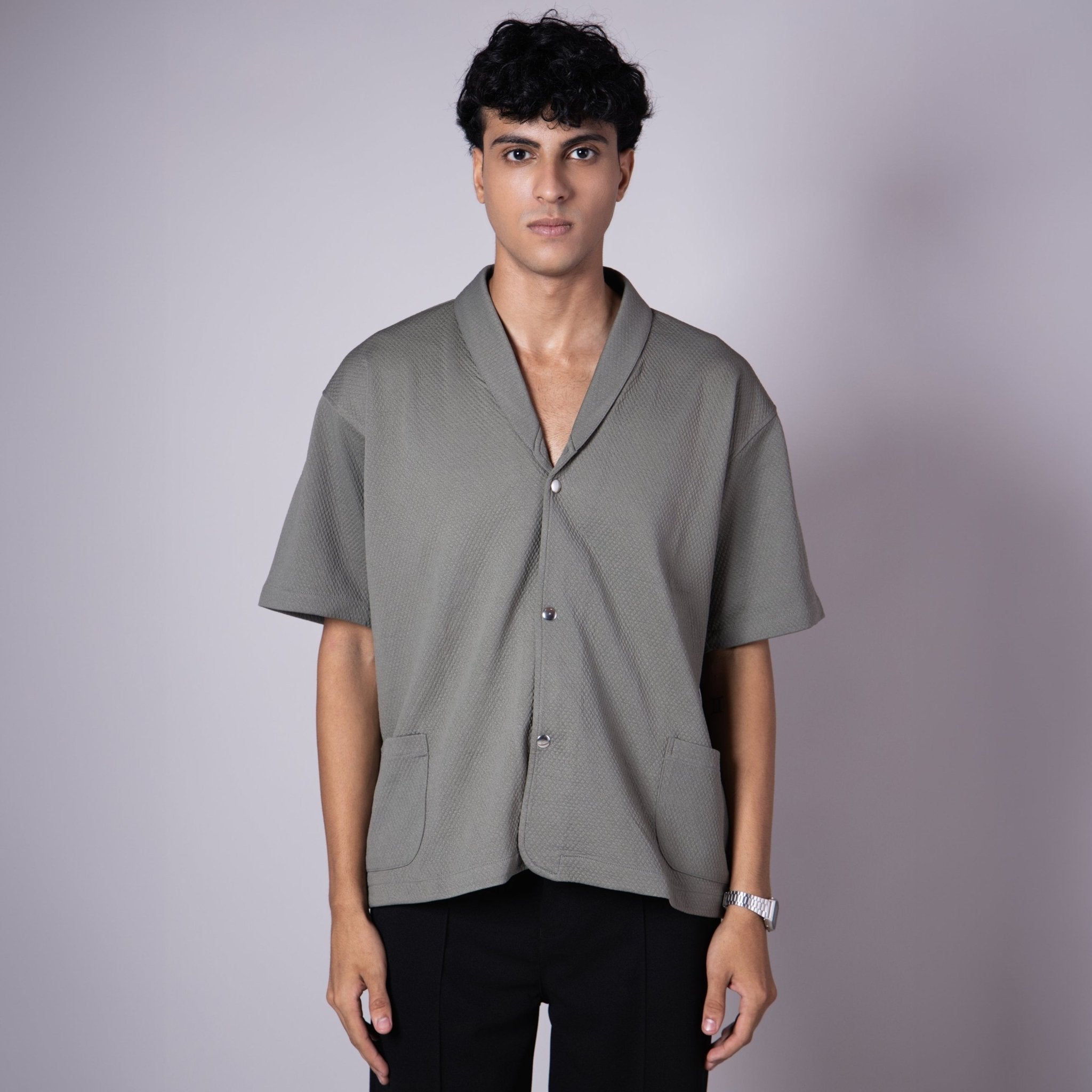 PISTACHIO BLAZER COLLARED SHIRT - Hophead