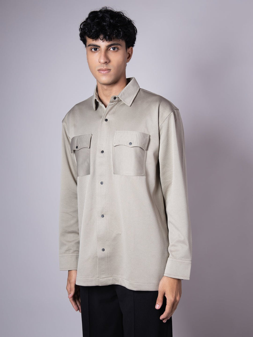 PISTACHIO DOUBLE POCKET TEXTURED SHACKETS - Hophead