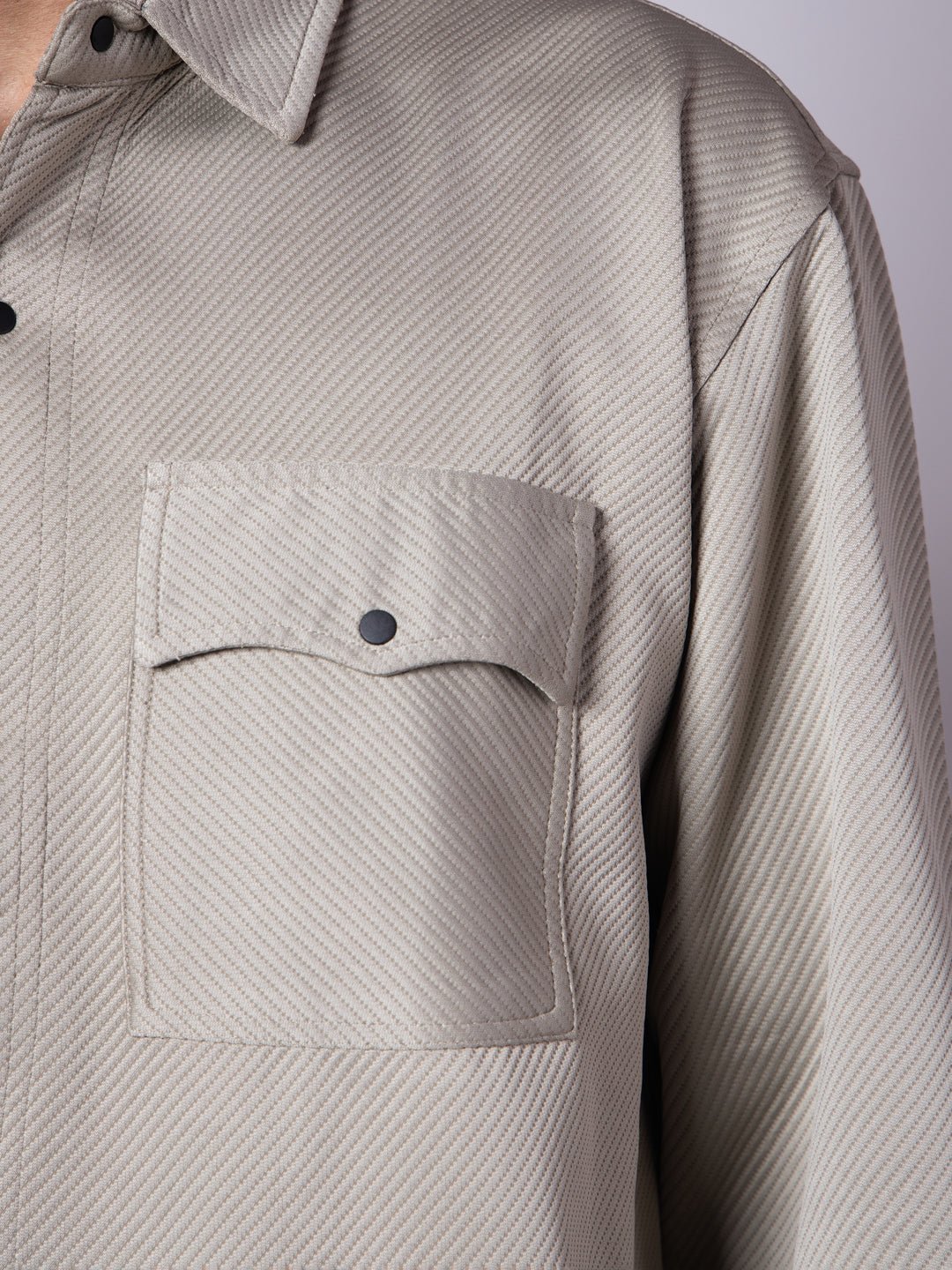 PISTACHIO DOUBLE POCKET TEXTURED SHACKETS - Hophead