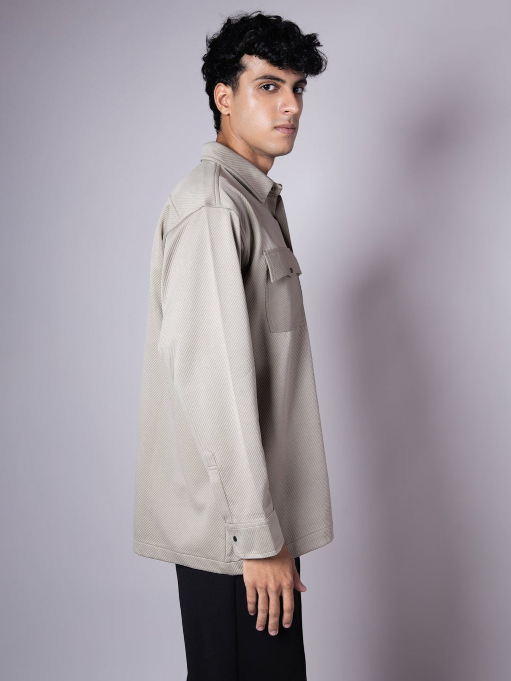 PISTACHIO DOUBLE POCKET TEXTURED SHACKETS - Hophead