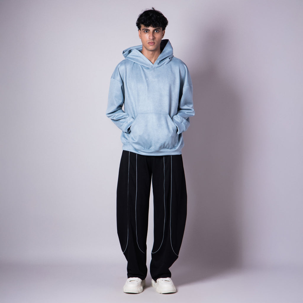 POWDER BLUE SUEDE BLISS HOODIE - Hophead