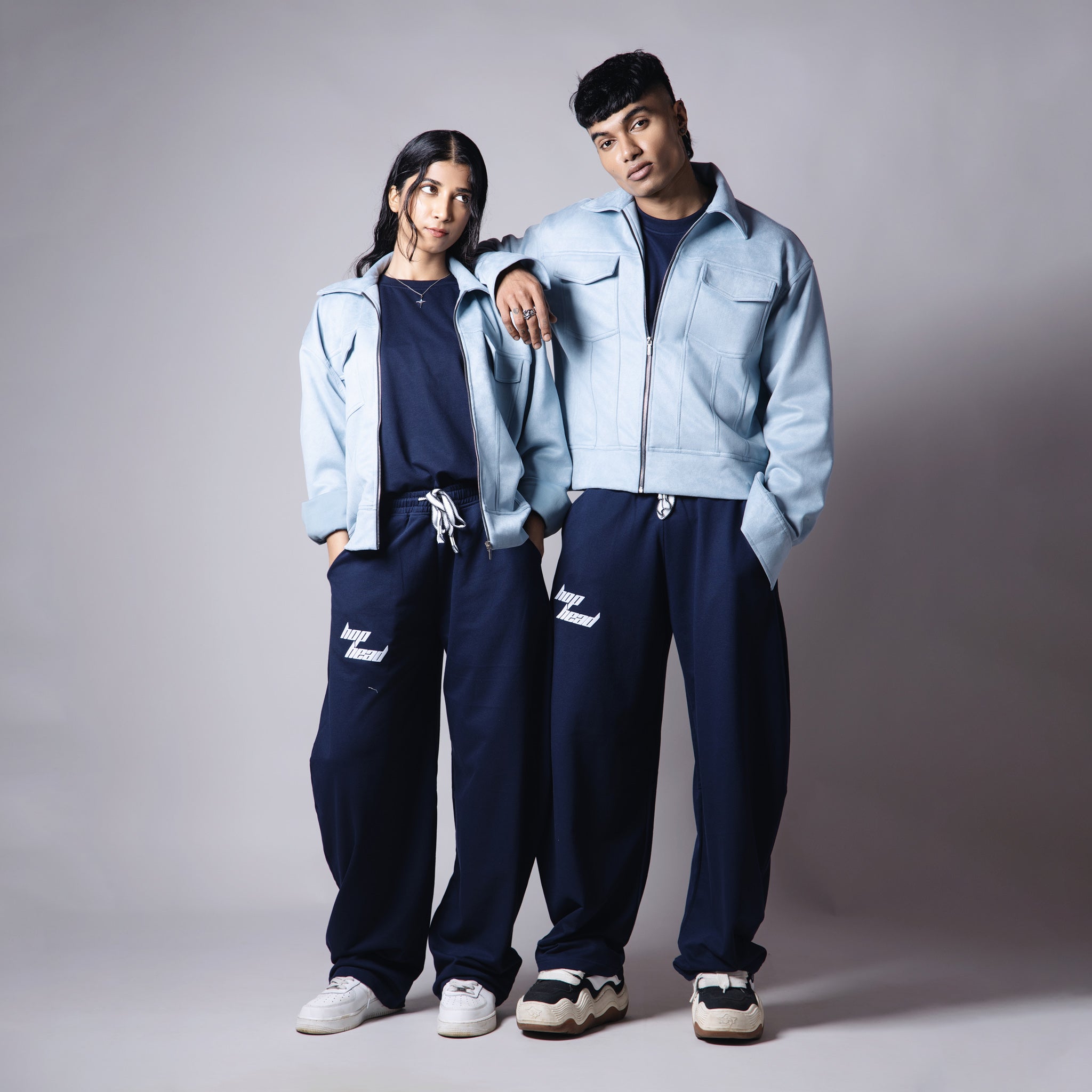 POWDER BLUE SUEDE CLASSIC JACKET - Hophead