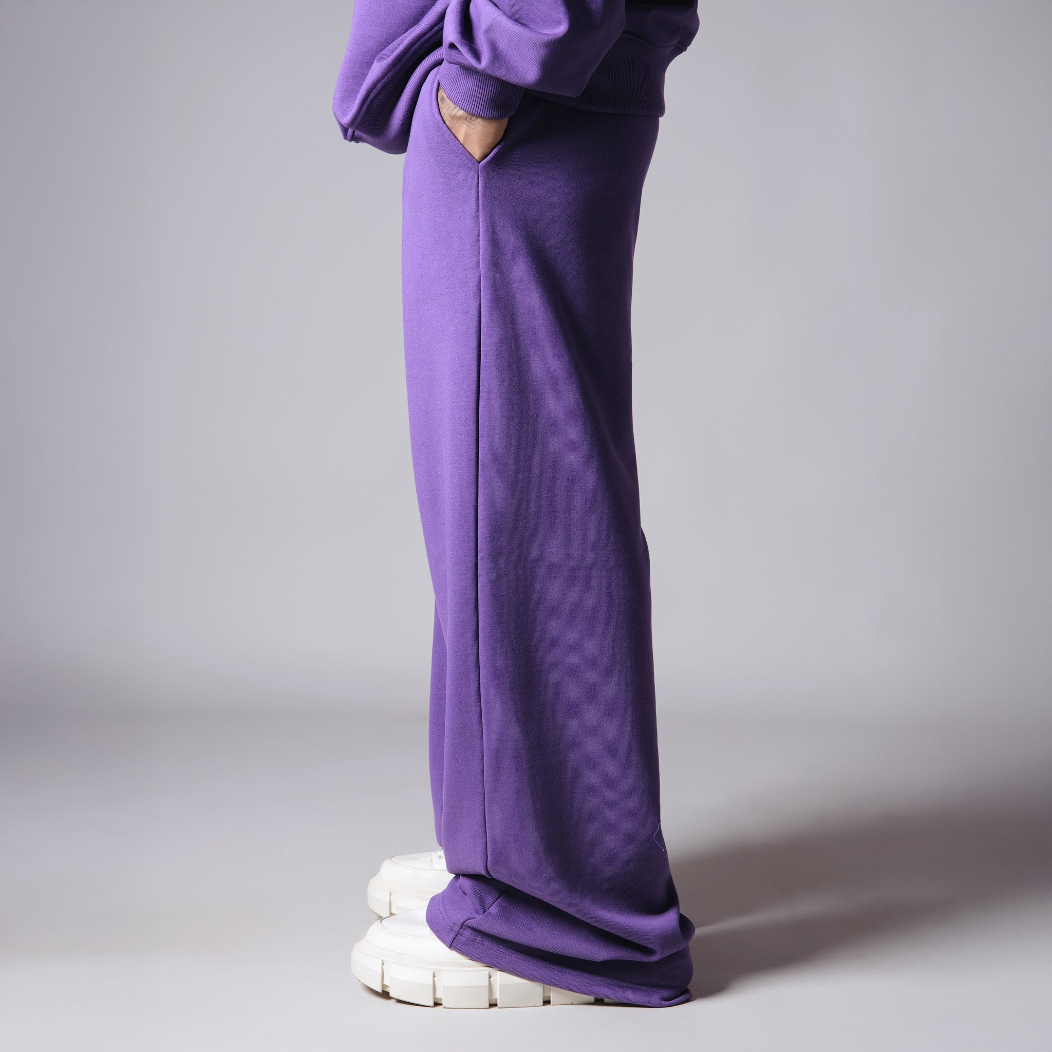 PURPLE BASIC HEAVY SWEATPANTS - Hophead
