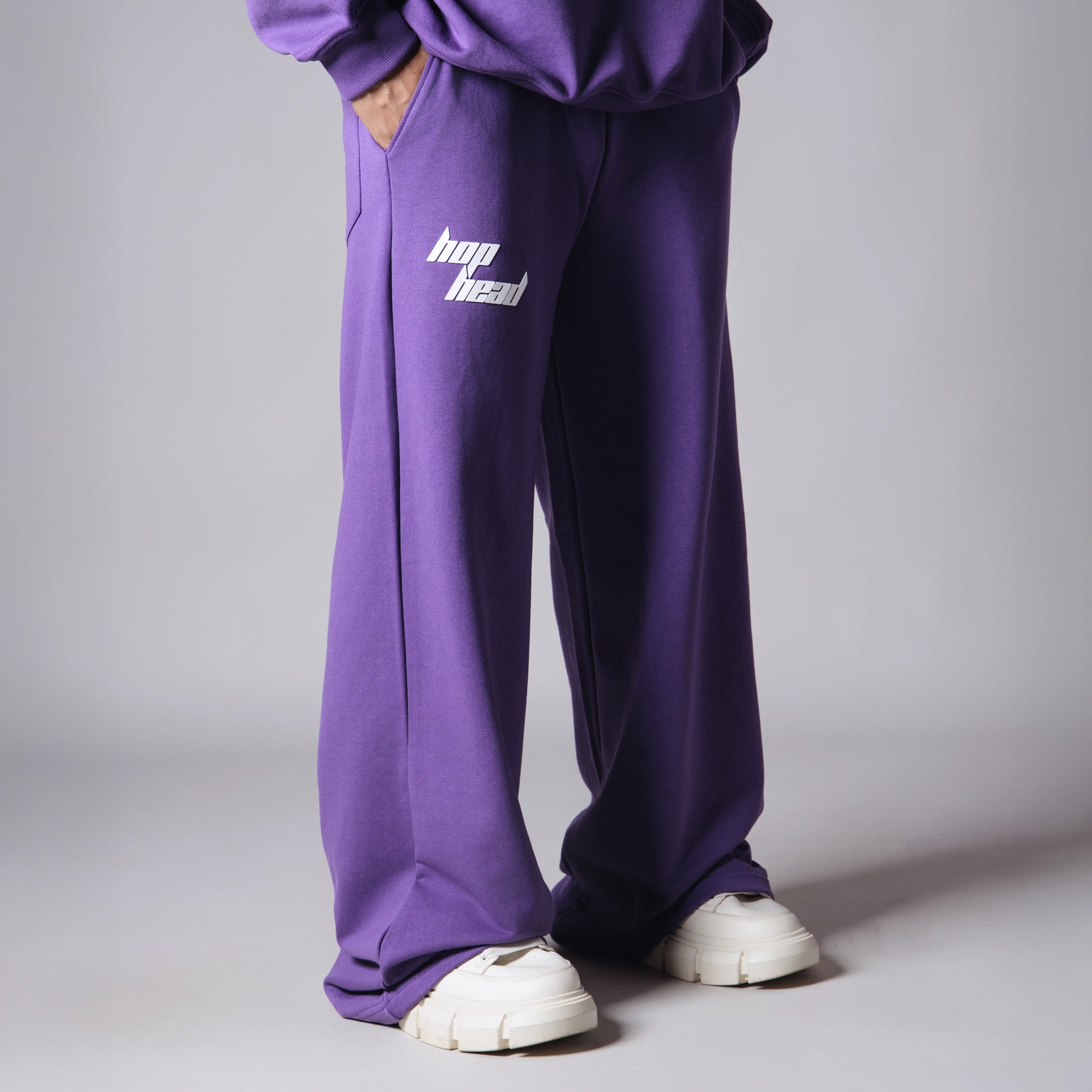 PURPLE BASIC HEAVY SWEATPANTS - Hophead