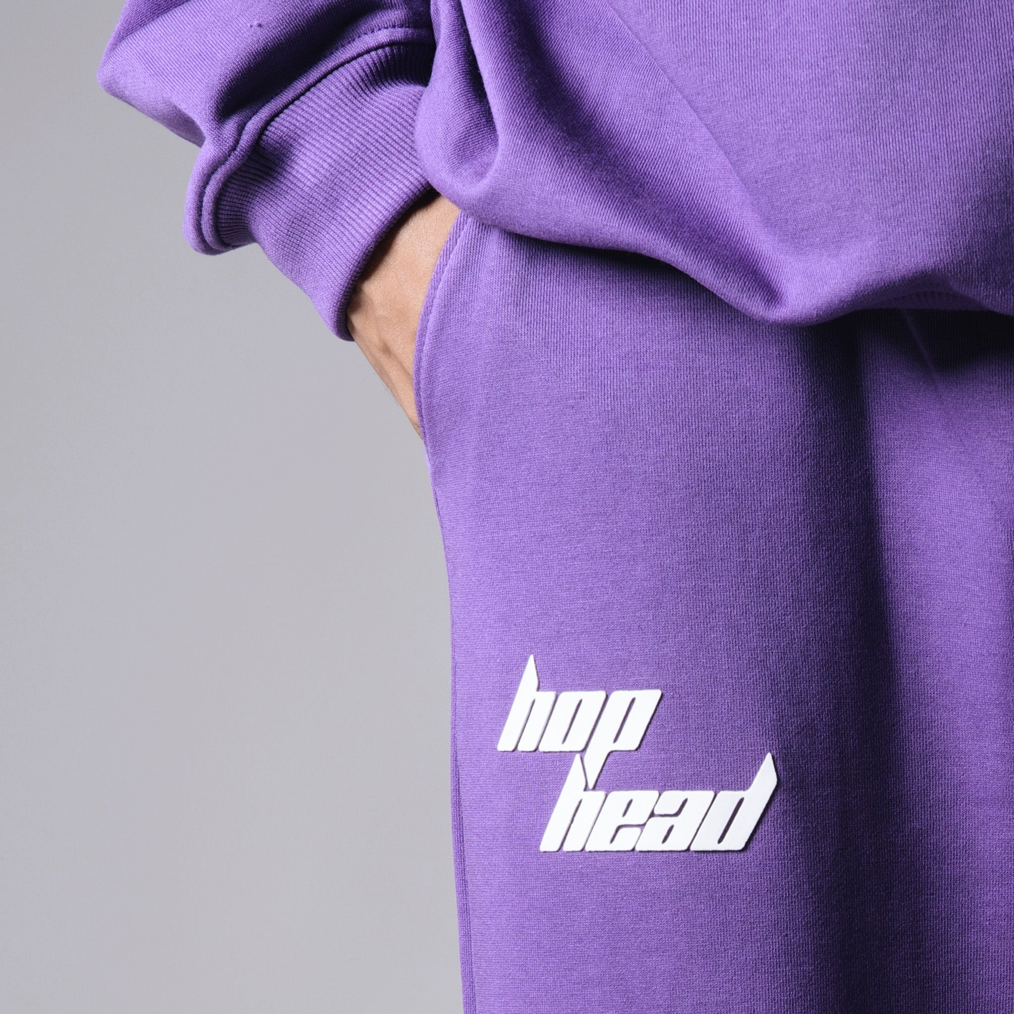 PURPLE BASIC HEAVY SWEATPANTS - Hophead