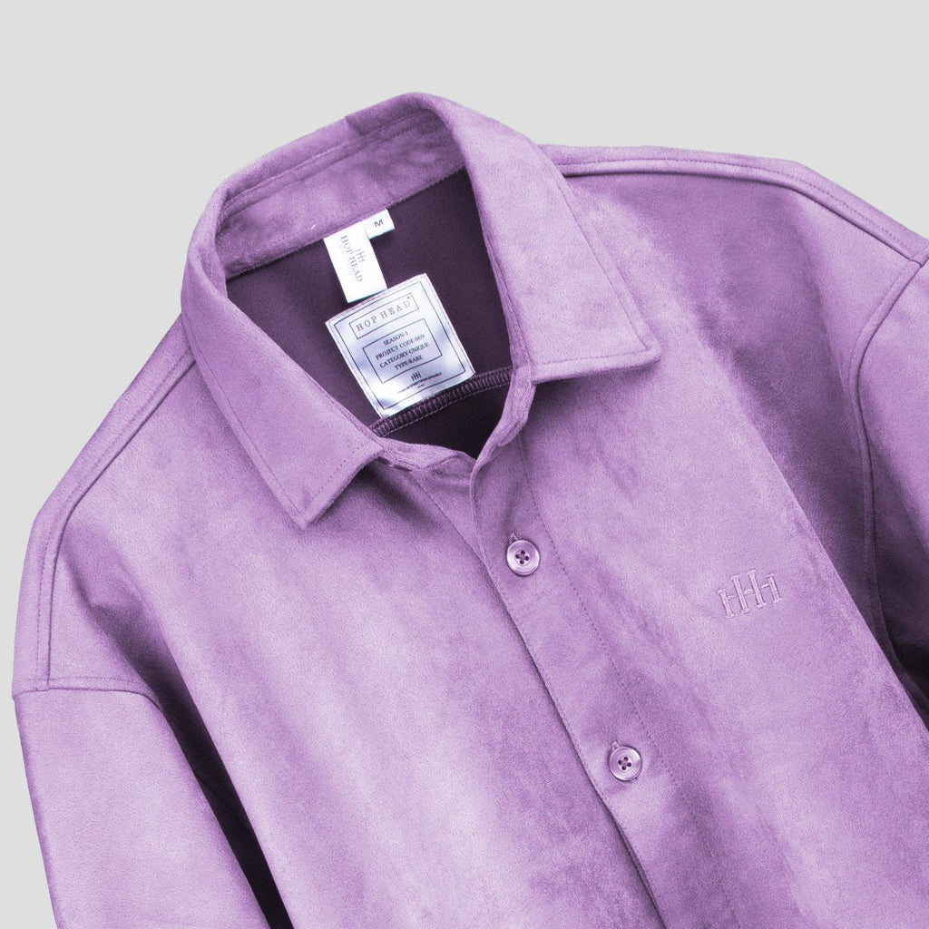 PURPLE CLASSIC SUEDE SHIRT - Hophead