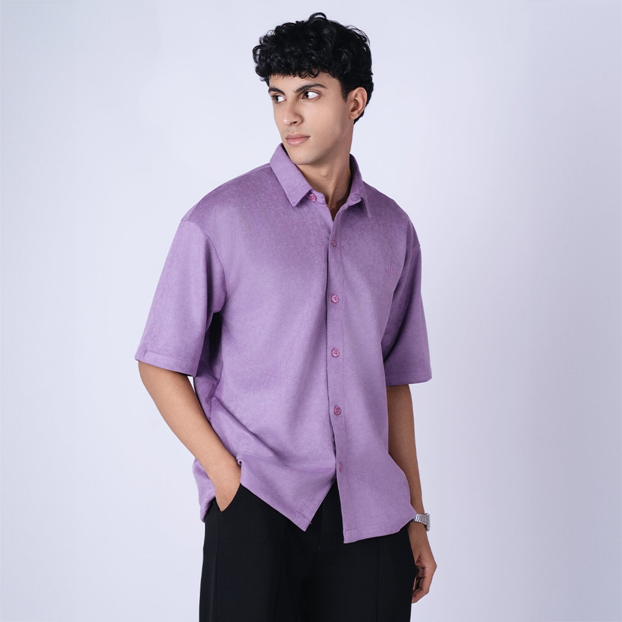 PURPLE CLASSIC SUEDE SHIRT - Hophead