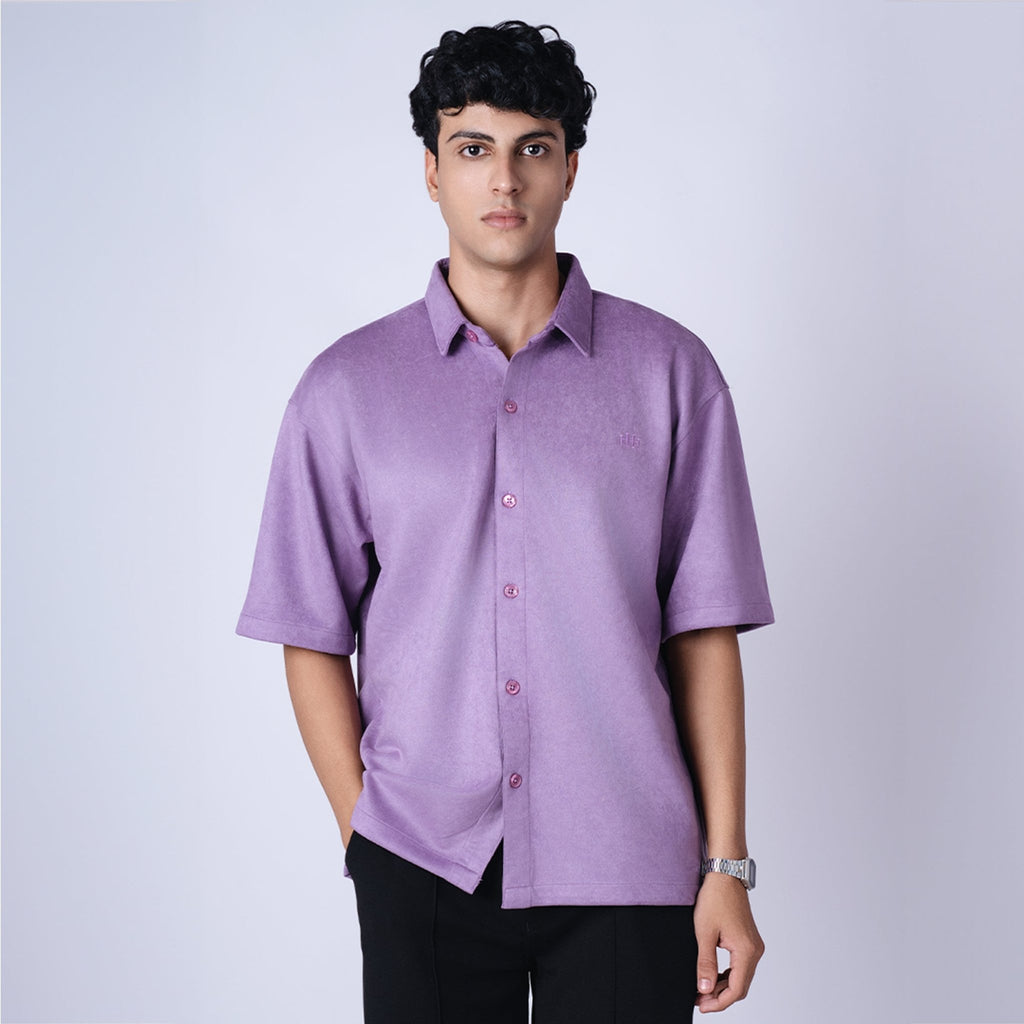PURPLE CLASSIC SUEDE SHIRT - Hophead