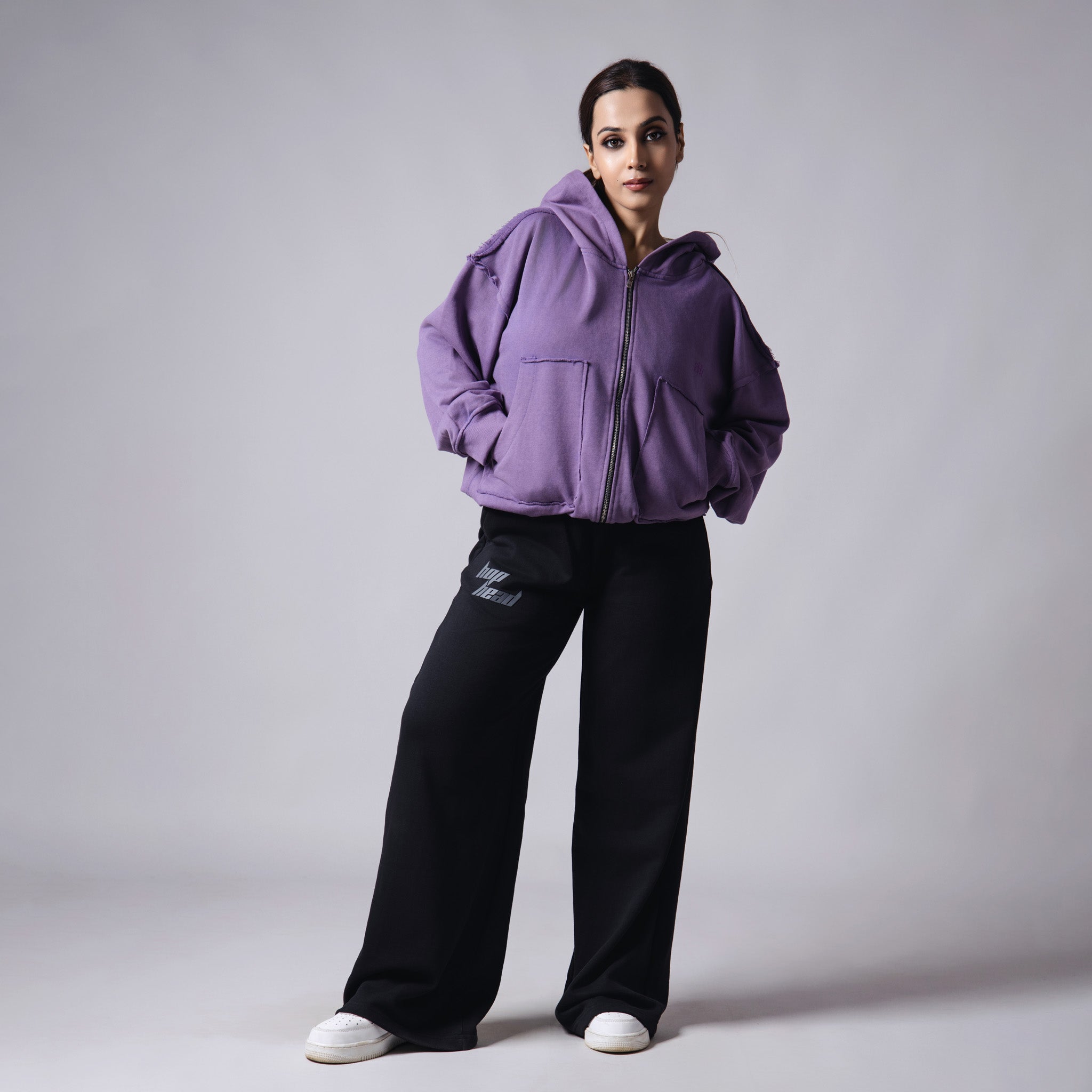 PURPLE REVERSE STITCH ZIPPER - Hophead