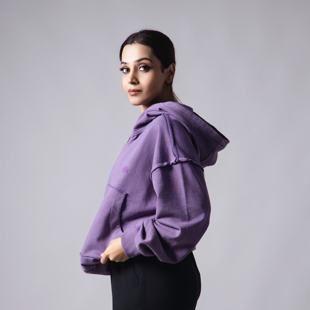 PURPLE REVERSE STITCH ZIPPER - Hophead