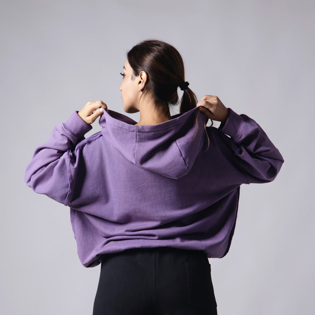 PURPLE REVERSE STITCH ZIPPER - Hophead