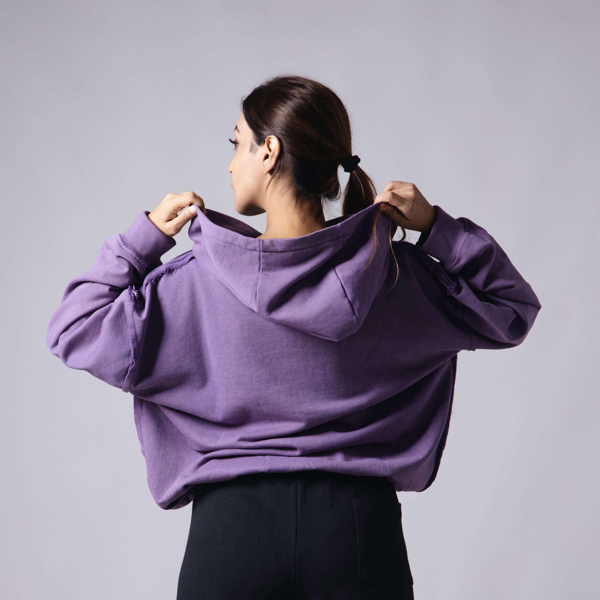 PURPLE REVERSE STITCH ZIPPER - Hophead