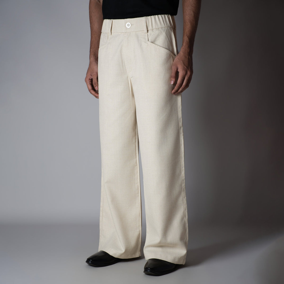 Raw Grid Linen Sweatpants - Hophead