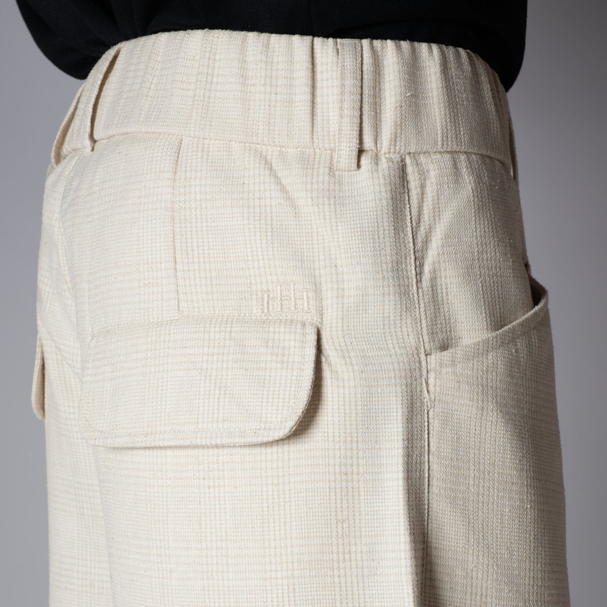 Raw Grid Linen Sweatpants - Hophead