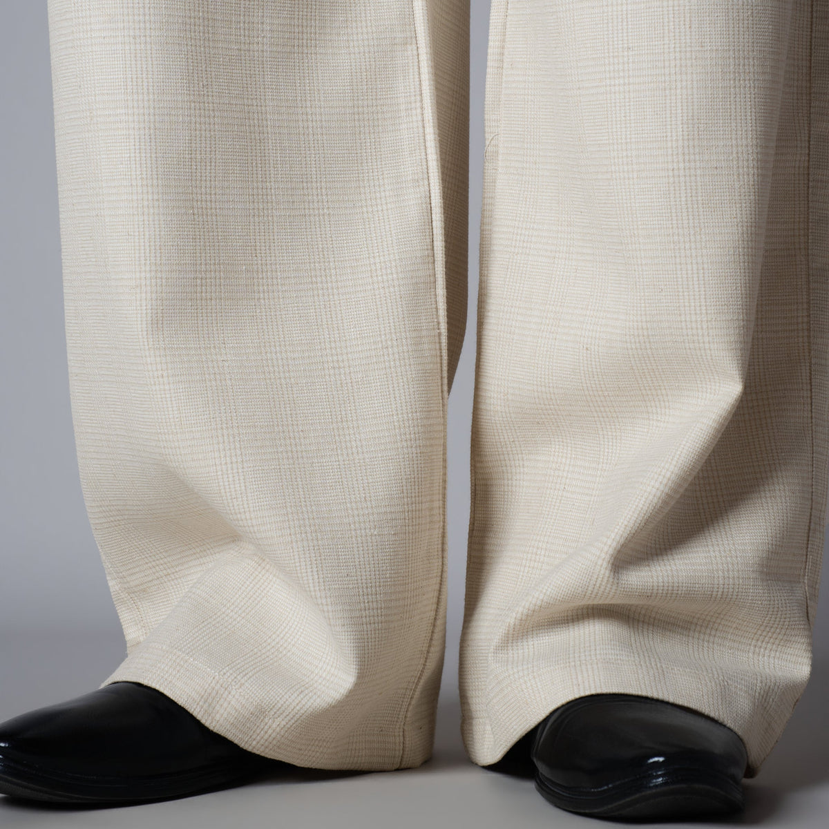 Raw Grid Linen Sweatpants - Hophead