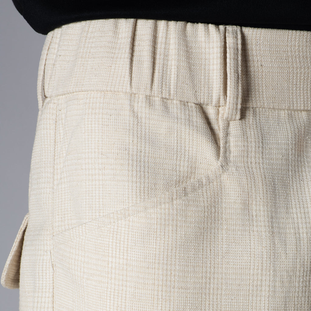 Raw Grid Linen Sweatpants - Hophead