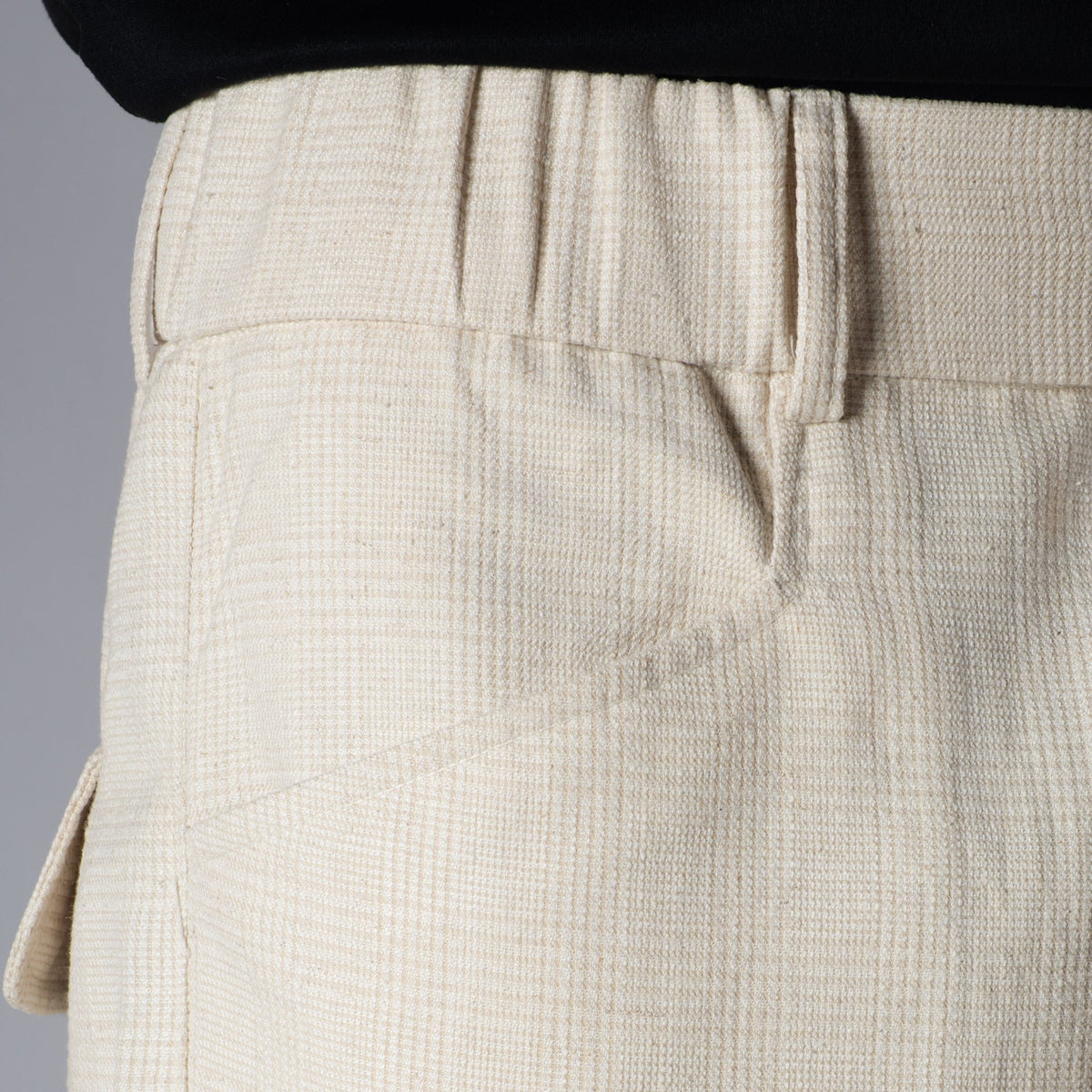 Raw Grid Linen Sweatpants - Hophead