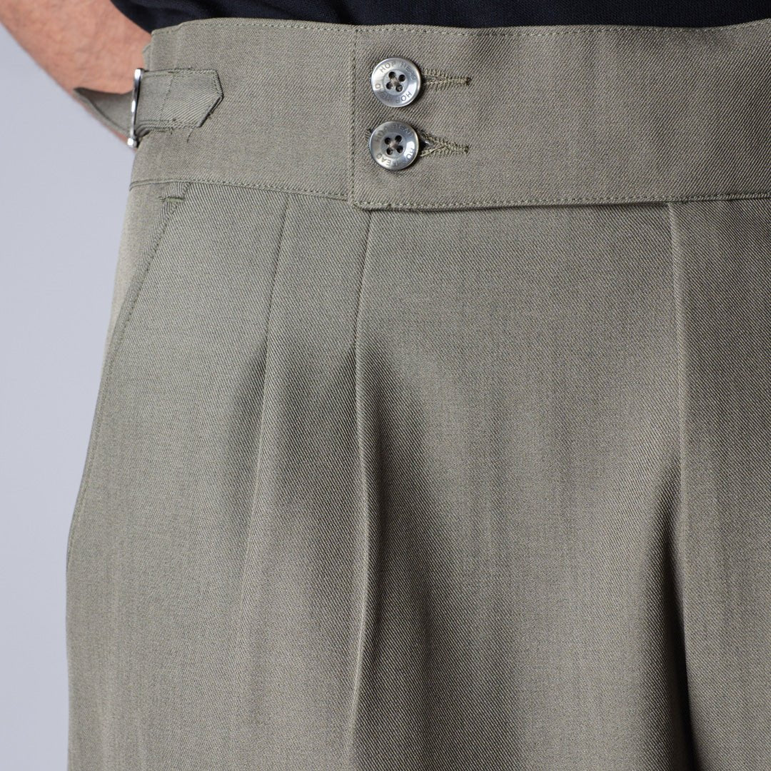 SAGE DOUBLE PLEAT STRAIGHT FIT TROUSER - Hophead