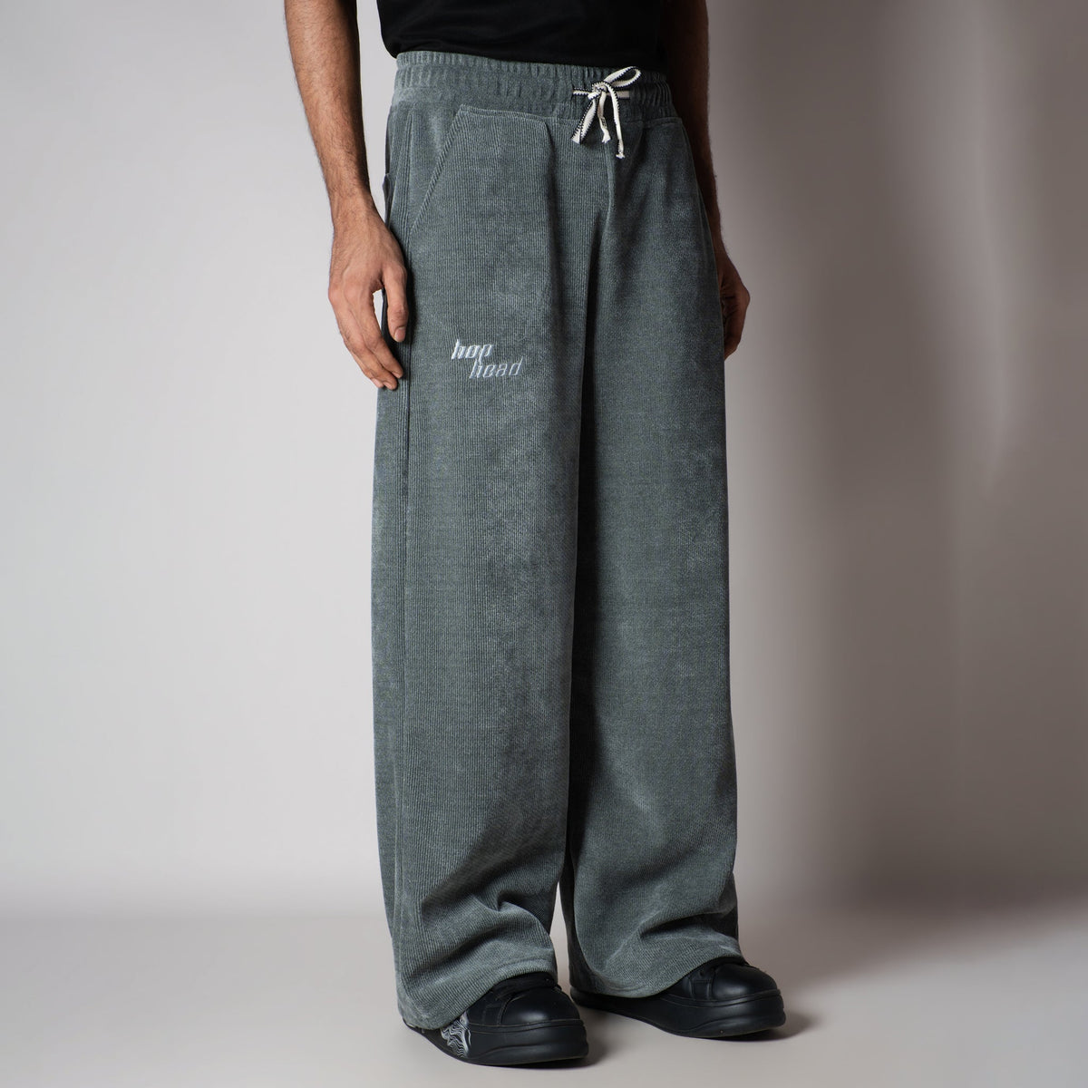 SAGE GREEN STONE KNITDRIP SWEATPANTS - Hophead