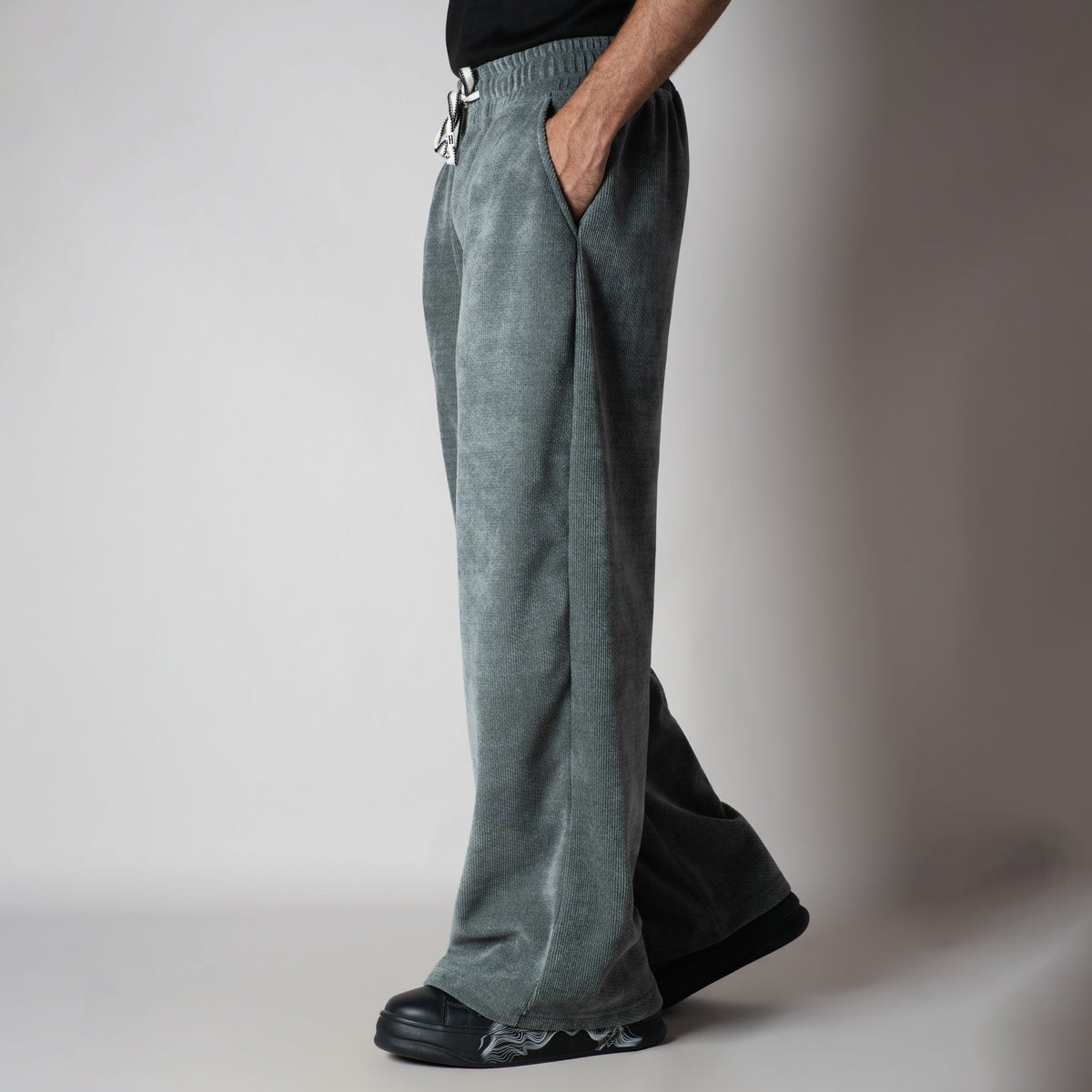 SAGE GREEN STONE KNITDRIP SWEATPANTS - Hophead