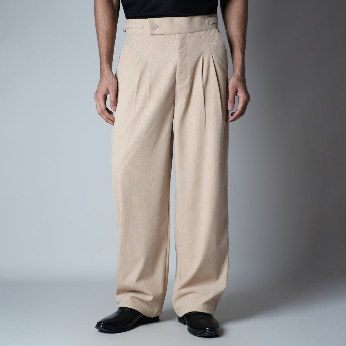 SAND CORDUROY FORMAL TROUSER - Hophead