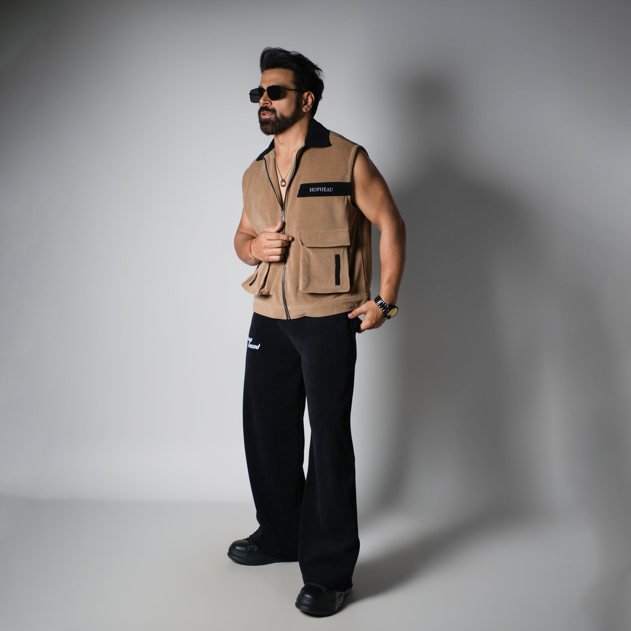 SAND DUAL KNITDRIP UTILITY JACKET - Hophead
